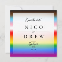 Elegante LGBTQ+ Progress Pride Trouw