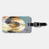 Elegante Lhasa Apso Bagagelabel (Voorkant horizontaal)