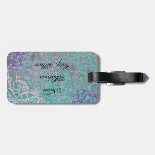 Elegante Lhasa Apso Bagagelabel (Achterkant horizontaal)