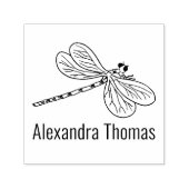 Elegante libel #3 Naam Zelfinktende Stempel (Design)