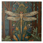 Elegante libel art boho chic botanisch tegeltje (Voorkant)