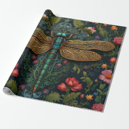 Elegante libel boho botanische cadeaupapier