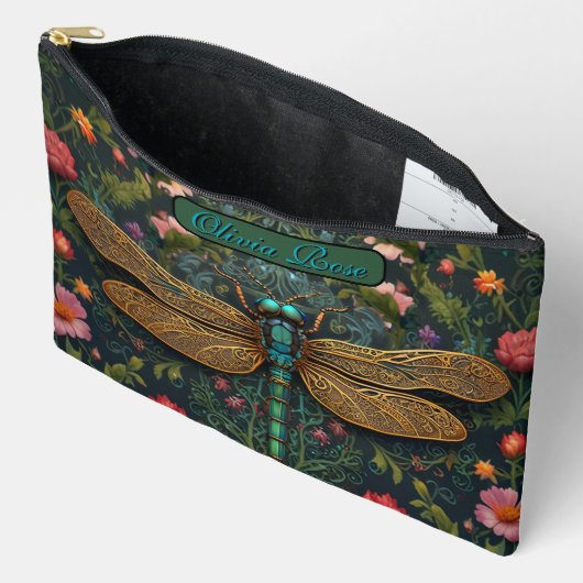 Elegante libel boho botanische etui (Open)