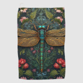 Elegante  libel boho botanische golfhanddoek (Voorkant)