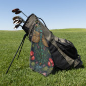 Elegante  libel boho botanische golfhanddoek (Groen)