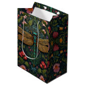 Elegante libel boho botanische medium cadeauzakje (Voorkant Gekanteld)