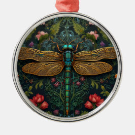 Elegante libel boho botanische metalen ornament