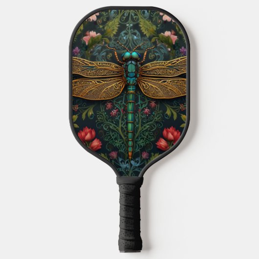 Elegante libel boho botanische pickleball paddle (Voorkant)