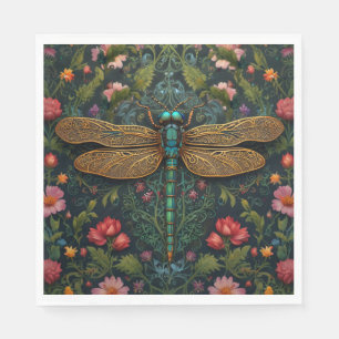 Elegante  libel boho botanische servet