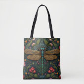 Elegante  libel boho botanische tote bag (Voorkant)