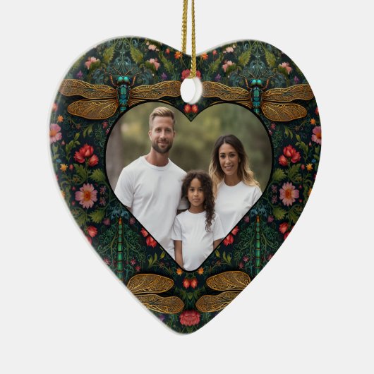 Elegante  libel botanische keramisch ornament (Rechts)