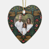 Elegante  libel botanische keramisch ornament (Links)