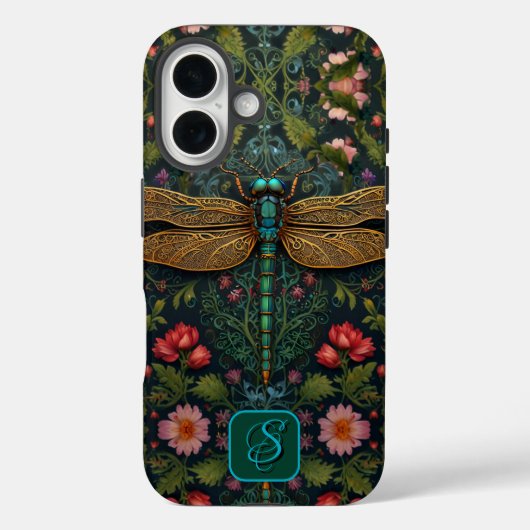 Elegante libel botanische personaliseren Case-Mate iPhone case (Achterkant)