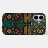 Elegante libel botanische personaliseren Case-Mate iPhone case (Achterkant (horizontaal))