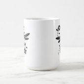 Elegante libel en bloemen koffiemok (Center)