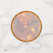 Elegante libel in barnsteen tafel confetti (Kleine voorkant)