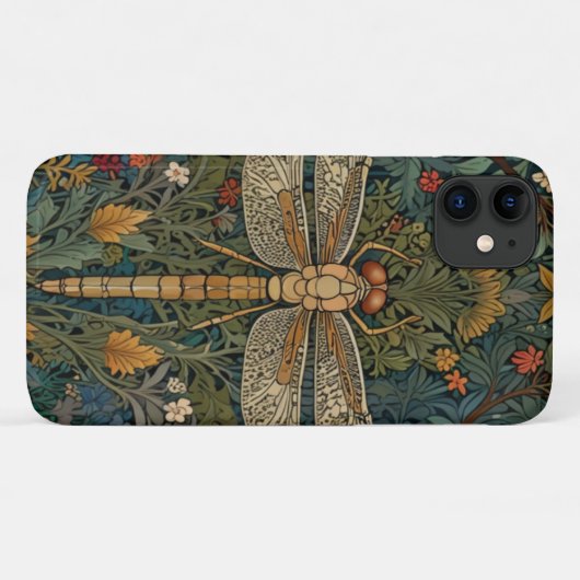 Elegante libel kunstwerk botanische boho chic Case-Mate iPhone case (Achterkant (horizontaal))