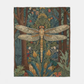 Elegante libel kunstwerk botanische boho chic fleece deken (Voorkant)
