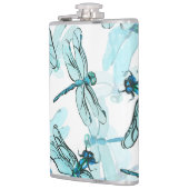 Elegante libellen: Waterverf Wonder Heupfles (Links)