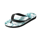 Elegante libellen: Waterverf Wonder Kinder Teenslippers (Schuin)