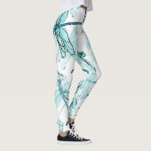 Elegante libellen: Waterverf Wonder Leggings (Rechts)