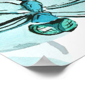 Elegante libellen: Waterverf Wonder Poster (Hoek)