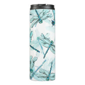 Elegante libellen: Waterverf Wonder Thermosbeker (Achterkant)