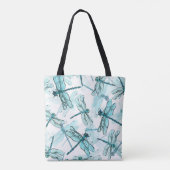 Elegante libellen: Waterverf Wonder Tote Bag (Achterkant)
