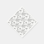 Elegante Libellen & Wilde Bloemen Servet (Hoek)