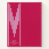Elegante libro de bocetos fuscia regalo para ella notitieboek (Achterkant)