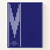 Elegante libro de bocetos violeta regalo para ella notitieboek (Achterkant)