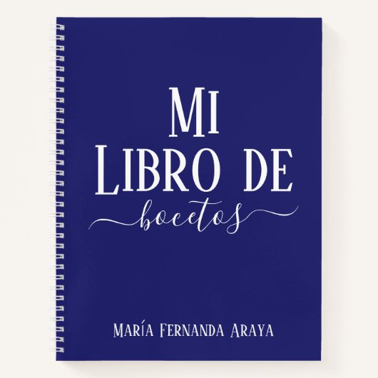 Elegante libro de bocetos violeta regalo para ella notitieboek (Voorkant)