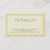 Elegante Licht Gouden Tonen Glitter & Sparkles 2 Visitekaartje (Achterkant)