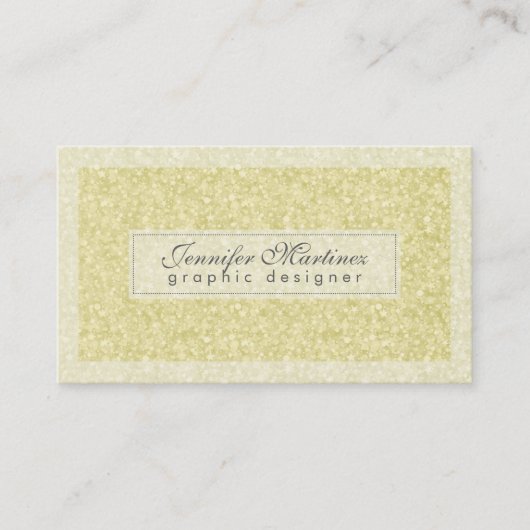 Elegante Licht Gouden Tonen Glitter & Sparkles 2 Visitekaartje (Voorkant)