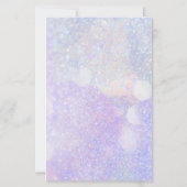 Elegante Licht paarse glitterachtige verjaardagsui (Achterkant)