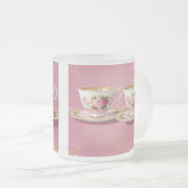 Elegante Licht Roze Keramische Thee Cup Matglas Koffiemok (Voorkant rechts)