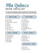 Elegante lichtblauwe Quinceañera vlinder verjaarda Waterfles Etiket