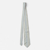 Elegante Lichtblauwe Vintage Botanische Stropdas (Achterkant)