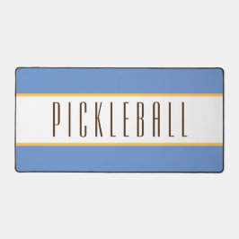 Elegante lichtblauwe witte strepen PICKLEBALL teks Bureaumat