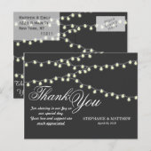 Elegante lichtbundels briefkaart (Voorkant / Achterkant)