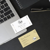 Elegante Lichte Beige en Witte Diamanten voegen Lo Visitekaartje