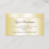 Elegante Lichte Gouden en  Ovale Vorm Visitekaartje (Achterkant)