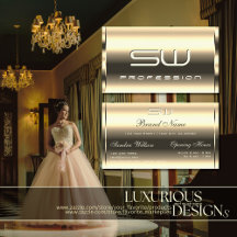 Elegante Lichte Gouden Glanzende Optica 3D Monogra