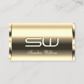 Elegante Lichte Gouden Glinsterende Optica 3D Init Visitekaartje (Voorkant)