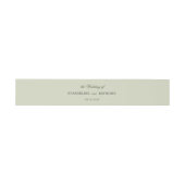 Elegante lichte groene Manor Garden Wedding Uitnodigingen Wikkel (Vlak)