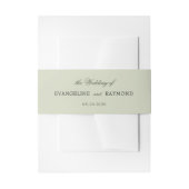 Elegante lichte groene Manor Garden Wedding Uitnodigingen Wikkel (Voorkant Voorbeeld)