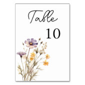 Elegante lichte Paarse bloemenbruiloft Kaart (Voorkant)