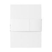 Elegante lichte Paarse bloemenbruiloft Uitnodigingen Wikkel (Achterkant Voorbeeld)