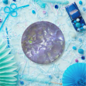 Elegante lichte paarse bloemenlavendelhortensia's papieren bordje (Feest)