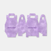 Elegante Lichte Paarse Douane Waterverf Bedankdoosjes (Uitgevouwen)